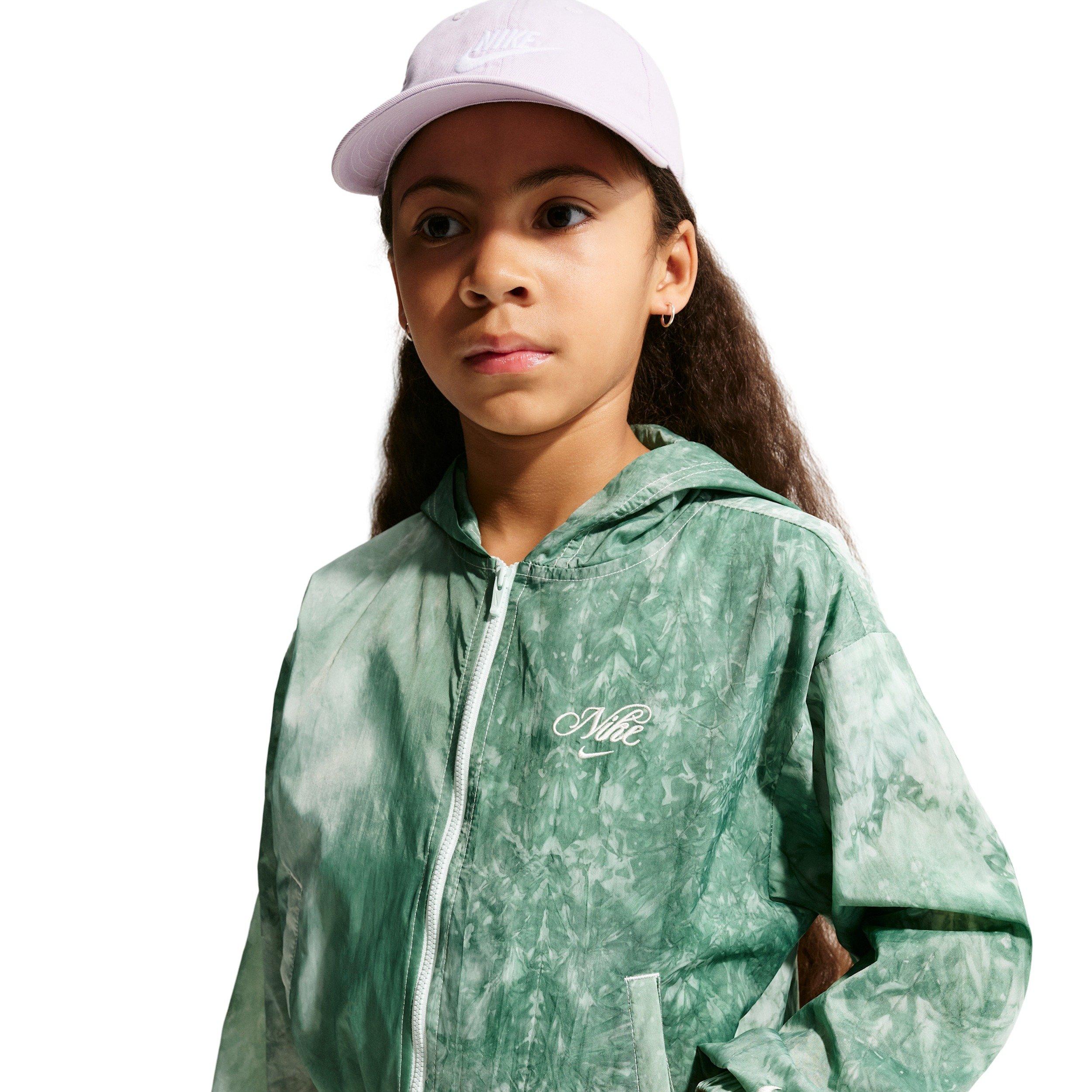 Nike Big Girls' Sportswear Club Woven Track Jacket - Green - GREEN